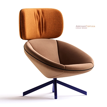 Elegant Tortuga Armchair: Perfect Comfort 3D model image 1 