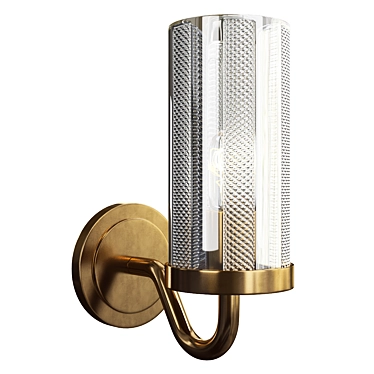 Elegant Vienna Sconce with Varying Dimensions 3D model image 1 