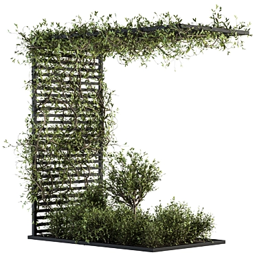 Evergreen Garden Set - Ivy & Bush 3D model image 1 