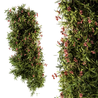 Lush Outdoor Hanging Plants - Set of 202 3D model image 1 