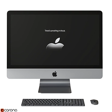 Sleek iMac PRO - Space Gray 3D model image 1 