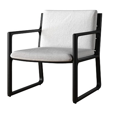 Luxury RH Vietri Lounge Chair 3D model image 1 