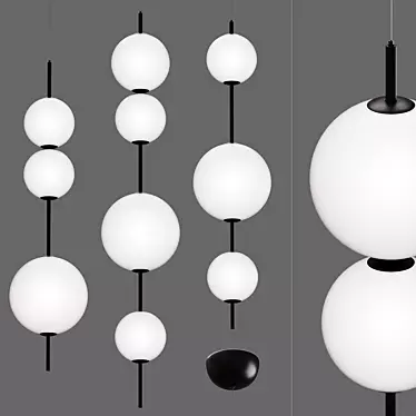 Modern Pendant Lamps | Height: 80/103cm | Voltage: 90-260V 3D model image 1 