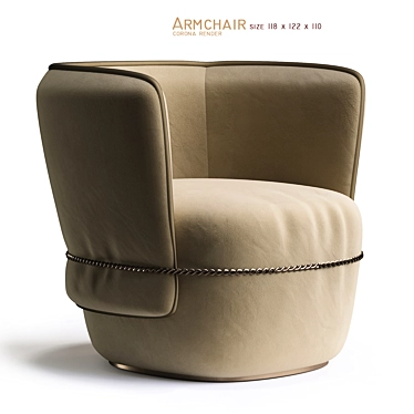 Timeless Elegance: Classic Armchair 3D model image 1 