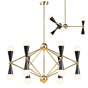 Elegant Adaman Chandelier 3D model image 1 