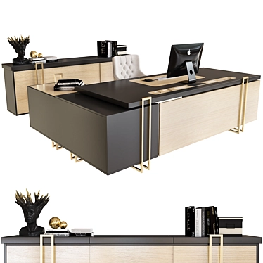 Elegant PALM Office Furniture 3D model image 1 