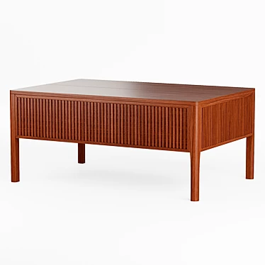 Mid-Century Lift-Top Coffee Table 3D model image 1 