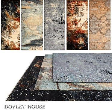 Luxury Dovlet House 5pc Carpets 3D model image 1 
