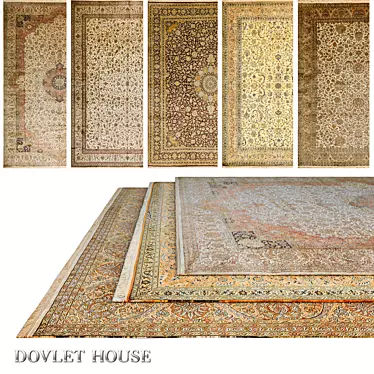 Luxury Silk Carpets Collection 3D model image 1 