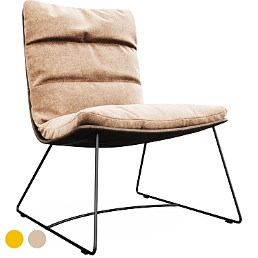 ARVA LOUNGE Sled Chair | Modern Design 3D model image 1 