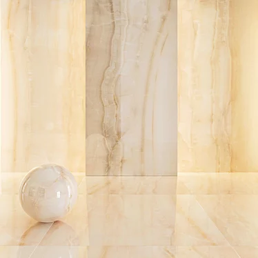 Elegant Akoya Ivory Marble 3D model image 1 