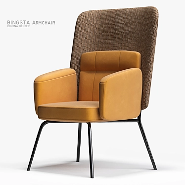 Cozy and Chic BINGSTA Armchair 3D model image 1 