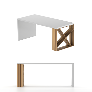 J-Table: Contemporary Asymmetric Design 3D model image 1 