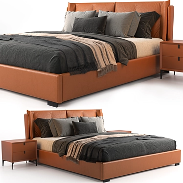 SleekMax Bed 3D model image 1 