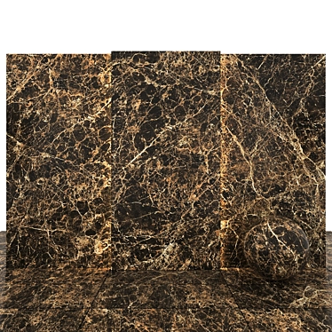 Luxury Marron Imperial Marble 3D model image 1 