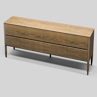 PATERNA Oak Veneer Buffet 3D model image 1 