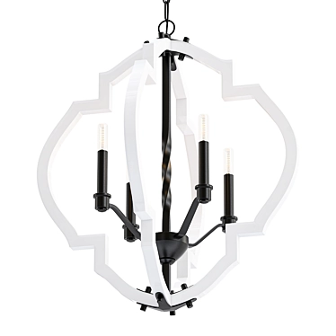 Progress P4766-71 Chandelier: Elegant Illumination for Any Space 3D model image 1 