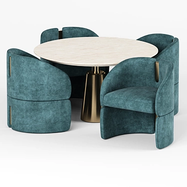 Sleek Isadora Dining Chair 3D model image 1 