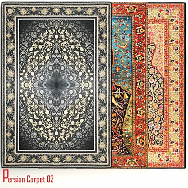Elegant Persian Carpet: V-Ray Render 3D model image 1 