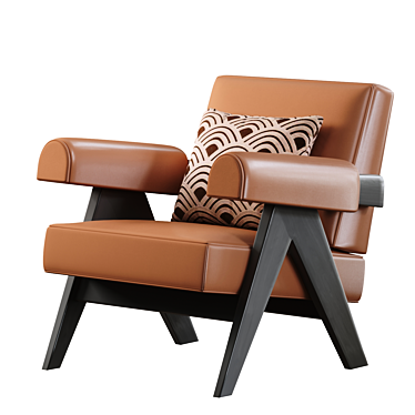 Modern Cassina Capitol Complex Armchair 3D model image 1 