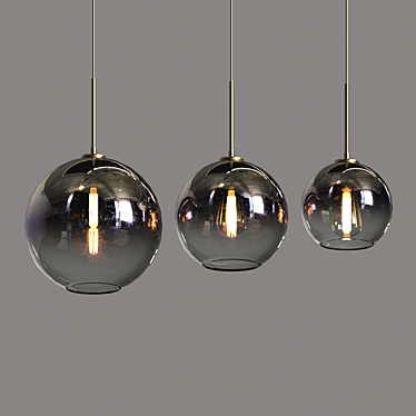 Modern Lukloy Pendant Lamp Set 3D model image 1 