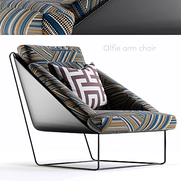 Modern and Comfortable Alfie Armchair 3D model image 1 
