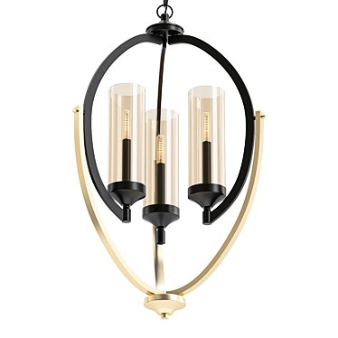 Elegant 3-light Chandelier (P400024-020) 3D model image 1 