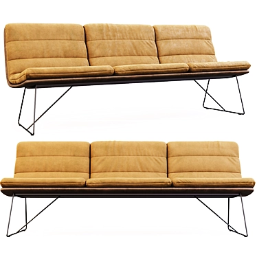 Modern ARVA Bench: Stylish and Functional 3D model image 1 