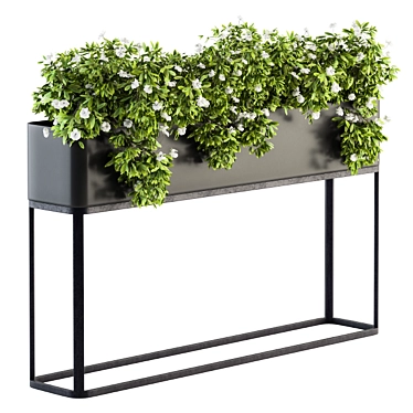 Elevated Greenery Set: Indoor Plant Box 3D model image 1 