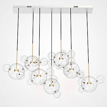 Bubble B Glass Pendant Light 3D model image 1 