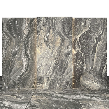 Nebula Gray Marble Slabs 3D model image 1 