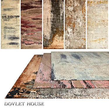Luxurious Carpets Collection by DOVLET HOUSE 3D model image 1 