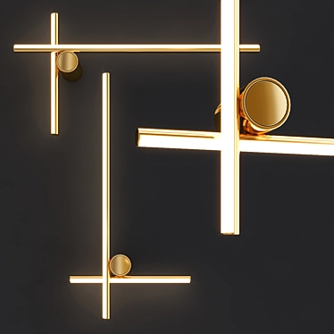 Coordinates Wall 2: Sleek and Stylish Lighting 3D model image 1 