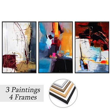 Versatile Set of Wall Paintings 3D model image 1 