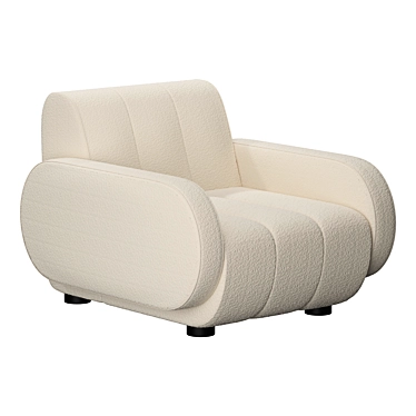 Luxury Brigitte Armchair: Designed by Jonathan Adler 3D model image 1 