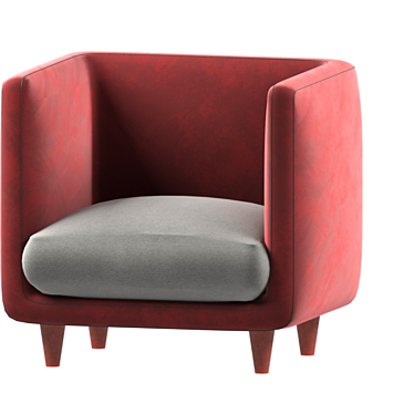 Cozy Elegance: Tolbin Armchair 3D model image 1 