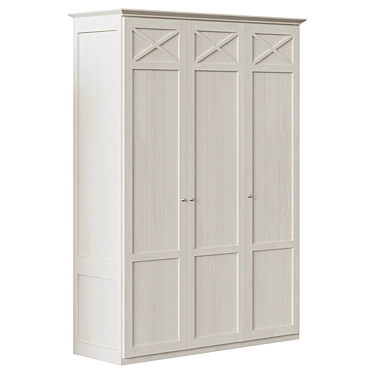 Verona 3-Door Wardrobe: Modern Style, Spanish Craftsmanship 3D model image 1 