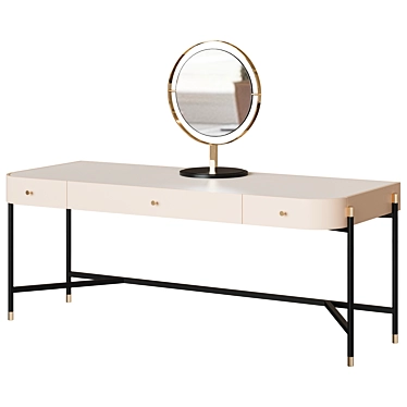 Elegant Rosie Dressing Table 3D model image 1 