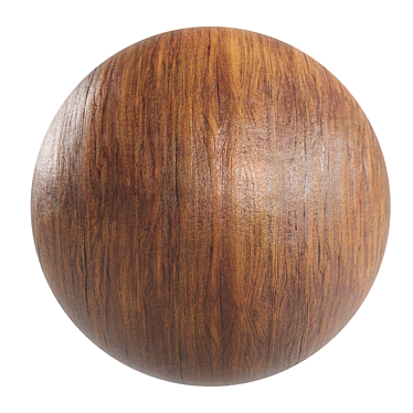 Premium Brown Oak Wood Texture 3D model image 1 