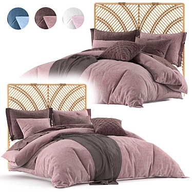 Adairs Bed_2: Modern Comfort 3D model image 1 