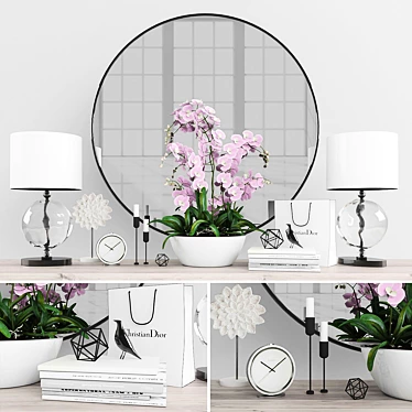 Elegant Decor Set, 71 Pieces 3D model image 1 