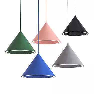 Cono_BU Pendant Light - Sleek and Stylish Illumination 3D model image 1 