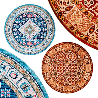 Stylish Circle Rugs | No. 190 3D model image 1 