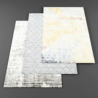 Modern Rugs Collection - High Resolution & Textured Set 3D model image 1 