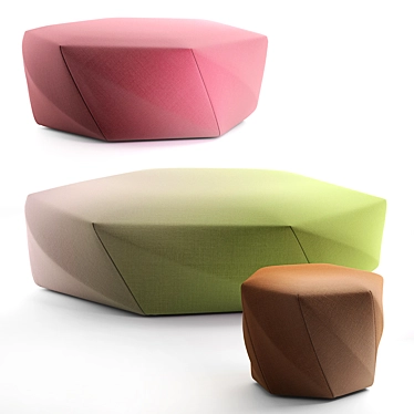 Brook Moroso Pouf 3D model image 1 