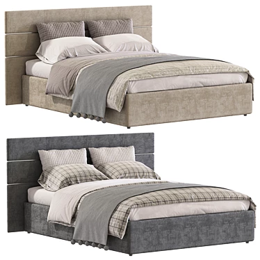 Lambert Bed: Stylish and Comfortable 3D model image 1 