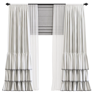 Revamped Curtain 869 3D model image 1 