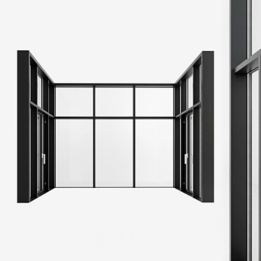 Panoramic Door: Elegant Entrance Upgrade 3D model image 1 