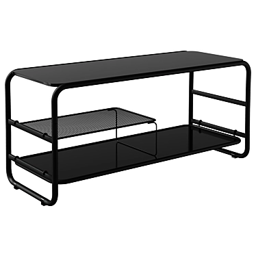 Sleek Academy TV Stand 3D model image 1 