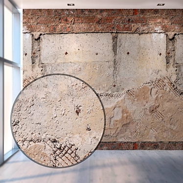 Seamless Custom Texture: High-Resolution Detailed Old Wall 3D model image 1 